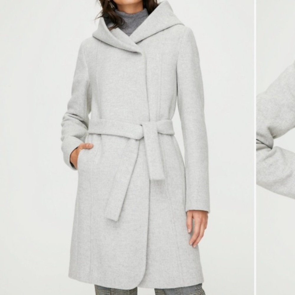 Aritzia Wilfred Montgomery Wool Coat